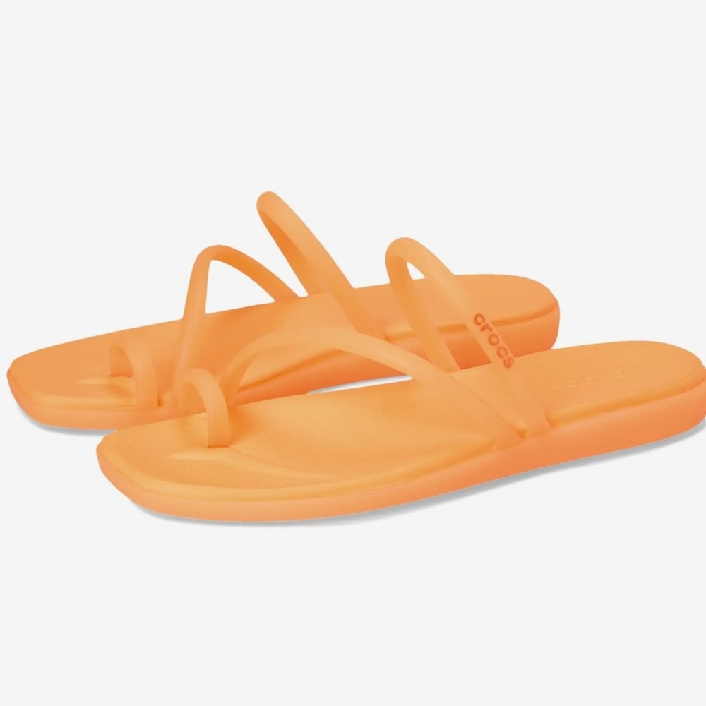 Orange Crocs Sandals